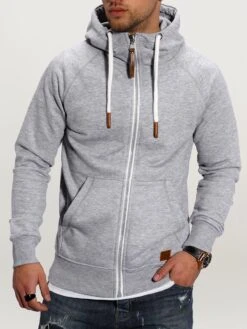 Sweatjacke BHTANSER In Grau
