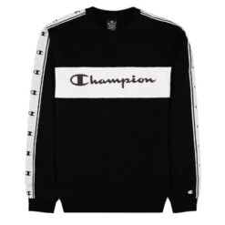 Champion Freizeit Sweatshirts Legacy American Tape Sweat Black