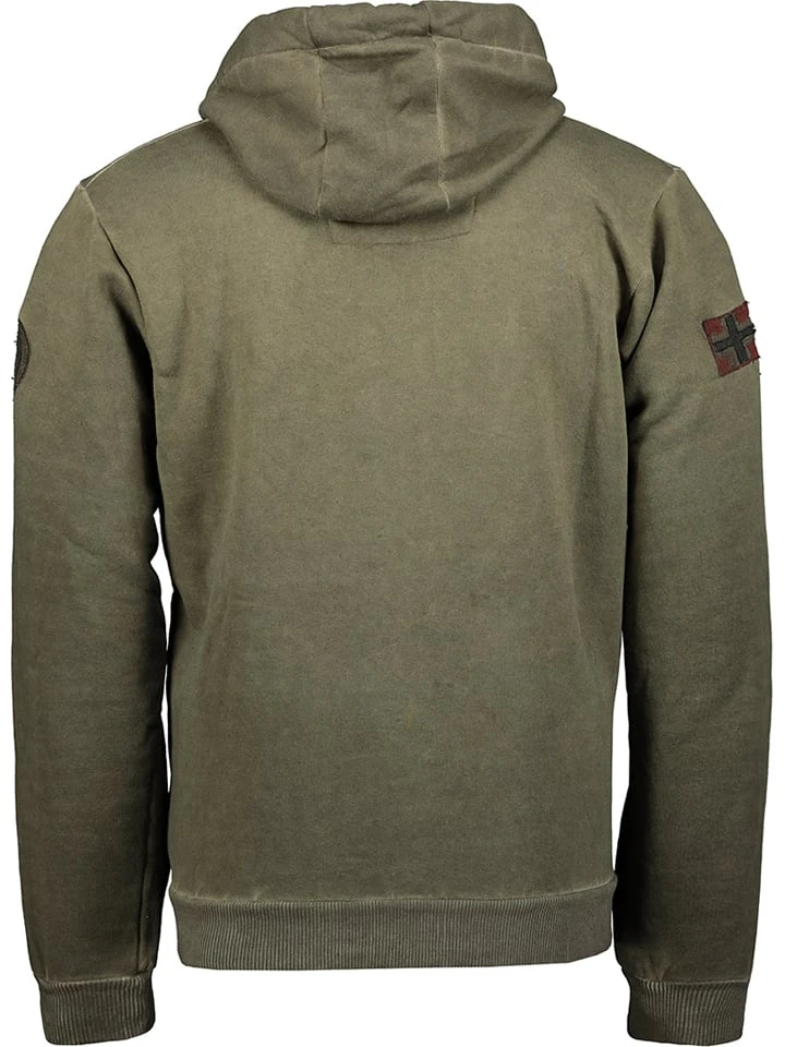 GEOGRAPHICAL NORWAY Sweatjacke "Gimdo" In Oliv 4 GEOGRAPHICAL NORWAY Sweatjacke "Gimdo" In Oliv – Bild 2