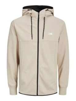 Jack & Jones Sweatjacke "Hair" In Beige -CMP || Puma || Regatta Verkaufsgeschäft jack and jones sweatjacke hair in beige 3