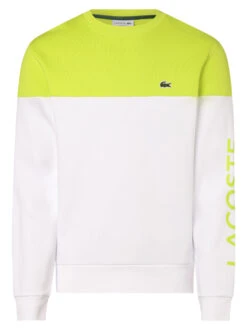 Lacoste Sweatshirt In Gelb Weiß