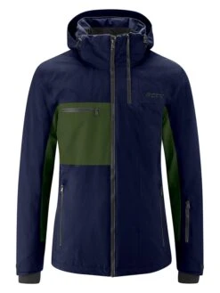 Maier Sports Ski-/ Snowboardjacke "Backline" In Dunkelblau/ Oliv