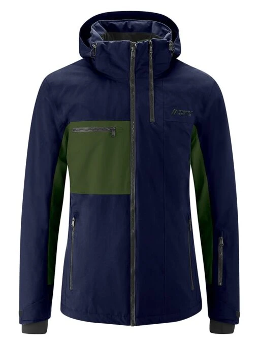 Maier Sports Ski-/ Snowboardjacke "Backline" In Dunkelblau/ Oliv -CMP || Puma || Regatta Verkaufsgeschäft maier sports ski snowboardjacke backline in dunkelblau oliv