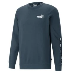 Puma Freizeit Sweatshirts Essentials+ Tape Sweat Blue