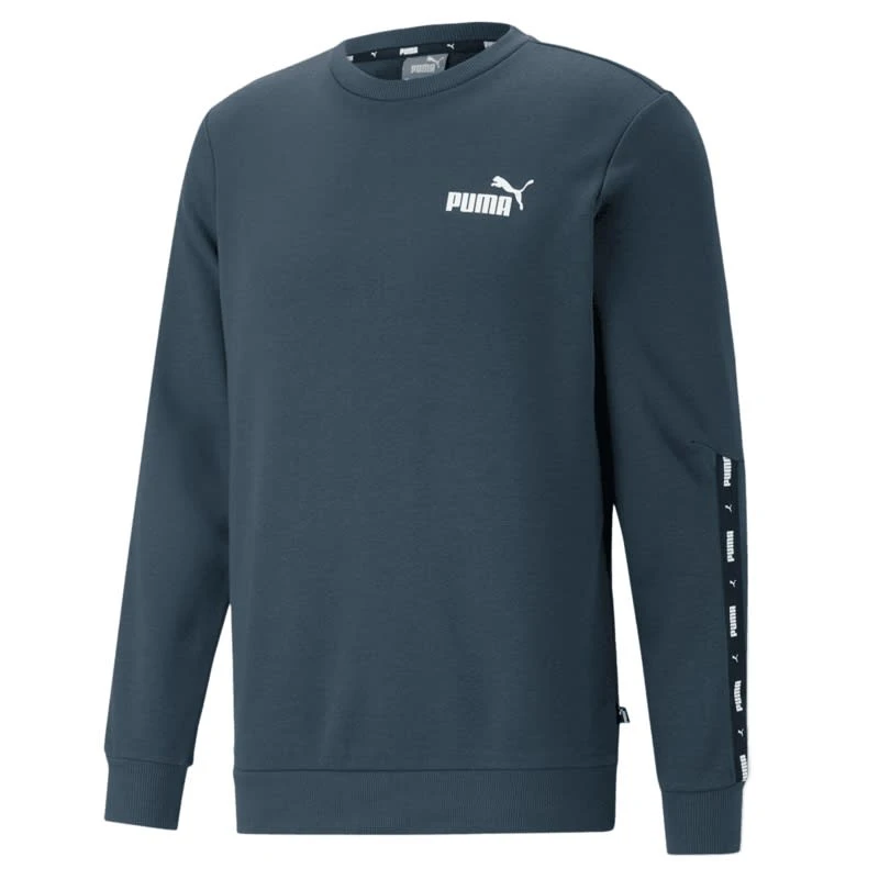 Puma Freizeit Sweatshirts Essentials+ Tape Sweat Blue 3 Puma Freizeit Sweatshirts Essentials+ Tape Sweat Blue